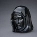 Our Holy Mother - Ceramic Cremation Ashes Urn – Oily Green Melange